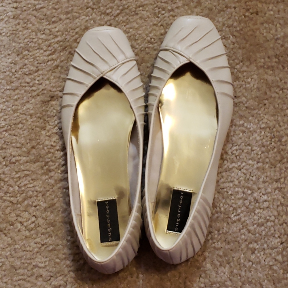 New cream flats